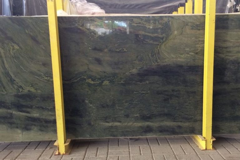 Bamboo Green exotic quartzite slabs and tiles from Brazil