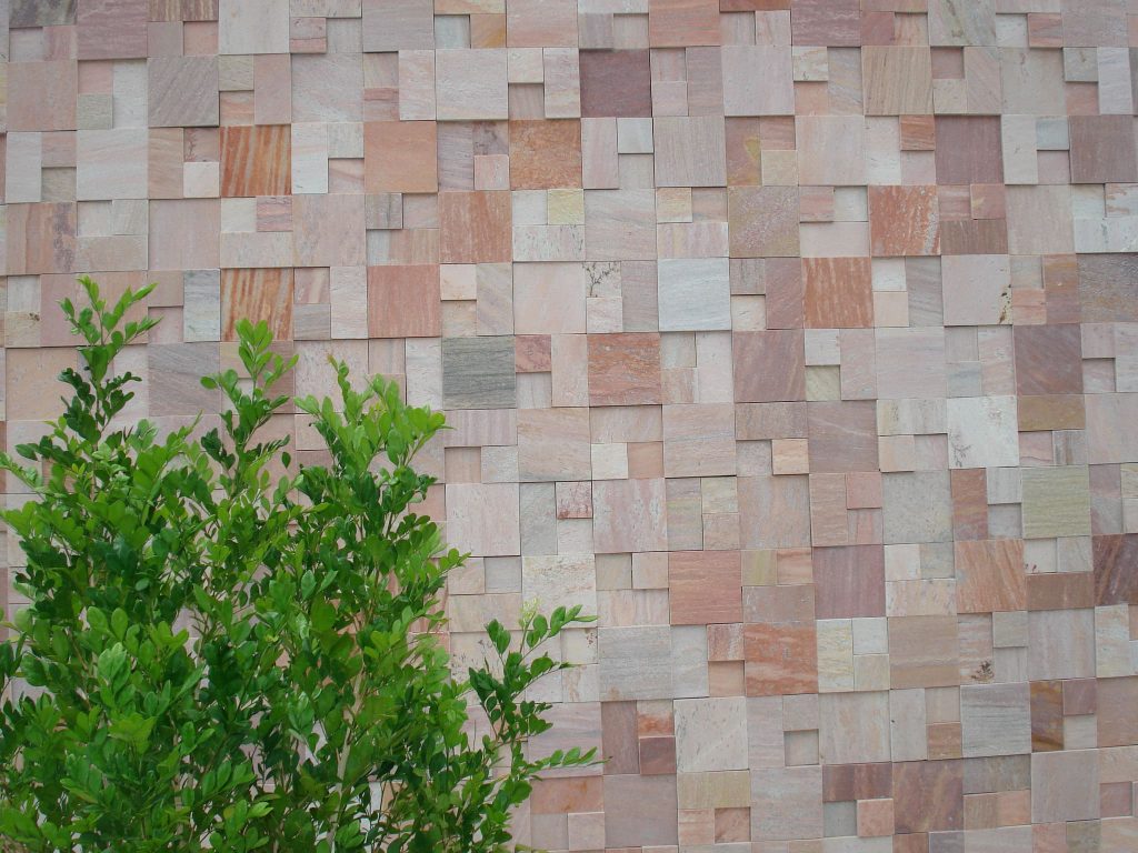 Multicolor Sao Tome quartzite mosaic