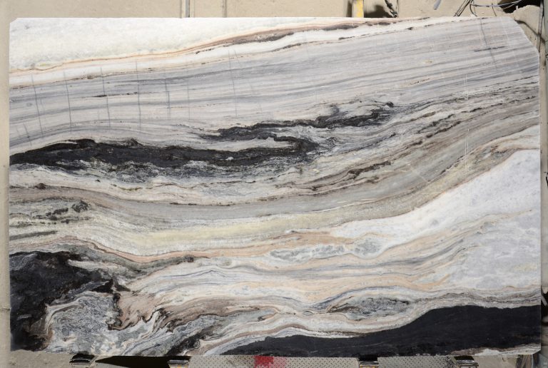 polished and imported Serra Brava light marble slab from Brazil