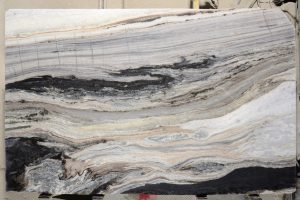 polished and imported Serra Brava light marble slab from Brazil