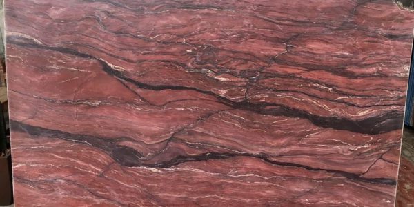 Revolution wave red quartzite slab from Brazil